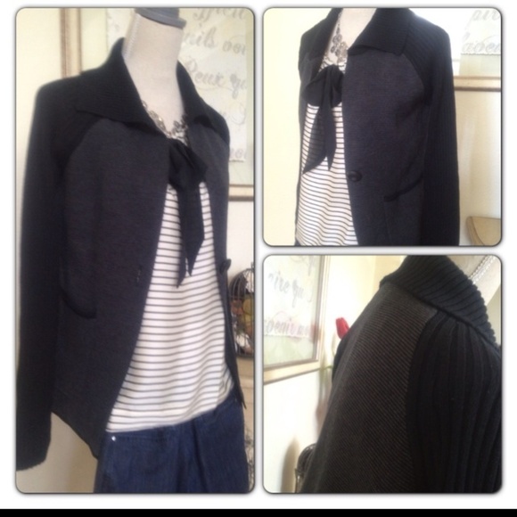 Coldwater Creek Sweaters - New - black & Grey cardigan